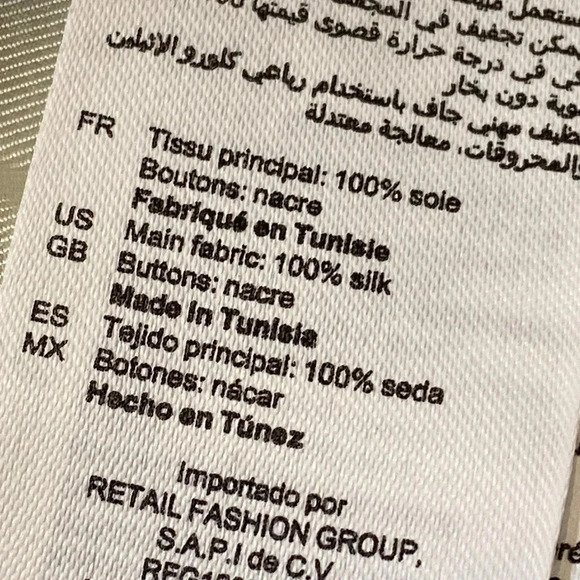 Sandro Rozie Silk Mini Shirt Dress with Long Sleeves and Collar - Picture 8 of 14